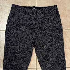 Theory Black and White Tweed Trousers